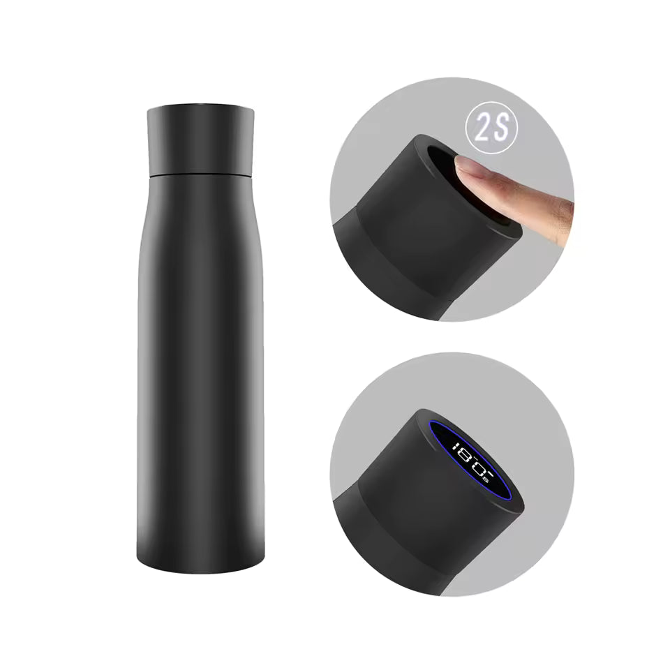 SmartClean™ Digital Thermos Bottle – Self-Cleaning, Temperature Display & 12h Insulation