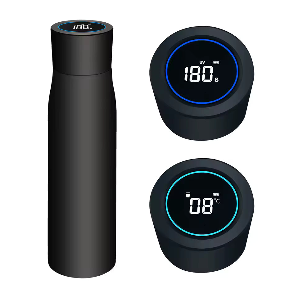 SmartClean™ Digital Thermos Bottle – Self-Cleaning, Temperature Display & 12h Insulation